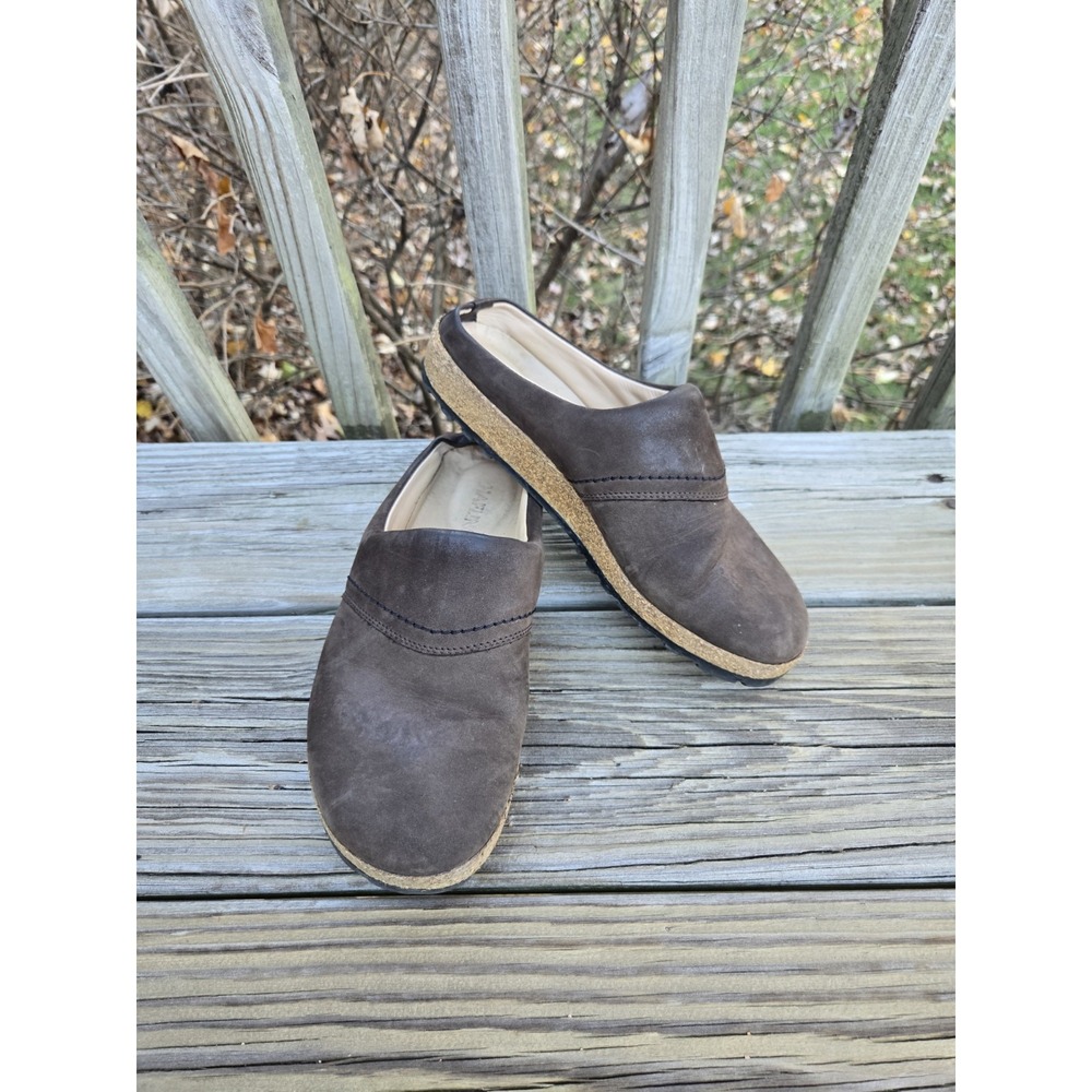 HAFLINGER‎ TRAVEL CLASSIC CLOGS WOMENS EU Size 40 Brown Leather